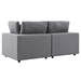 Commix Sunbrella® Outdoor Patio Loveseat - Gray - MOD11006