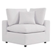 Commix Overstuffed Outdoor Patio Loveseat - White - MOD11007