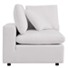 Commix Overstuffed Outdoor Patio Loveseat - White - MOD11007