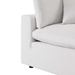 Commix Overstuffed Outdoor Patio Loveseat - White - MOD11007