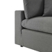 Commix Overstuffed Outdoor Patio Loveseat - Charcoal - MOD11009