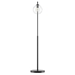 Silo Glass Globe Glass and Metal Floor Lamp - Black - MOD11103