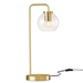 Silo Glass Globe Glass and Metal Table Lamp - Satin Brass - MOD11105