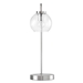 Silo Glass Globe Glass and Metal Table Lamp - Satin Nickel - MOD11106