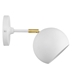 Chalice 4" Swing-Arm Metal Wall Sconce - White