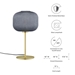 Reprise Glass Sphere Glass and Metal Table Lamp - Black Satin Brass - MOD11139