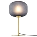 Reprise Glass Sphere Glass and Metal Table Lamp - Black Satin Brass - MOD11139