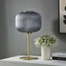 Reprise Glass Sphere Glass and Metal Table Lamp - Black Satin Brass - MOD11139