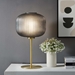 Reprise Glass Sphere Glass and Metal Table Lamp - Black Satin Brass - MOD11139