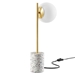 Logic Terrazzo Table Lamp - 1 Side Light - White - MOD11157