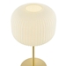 Reprise Glass Sphere Glass and Metal Table Lamp - White Satin Brass - MOD11163