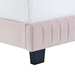 Celine Channel Tufted Performance Velvet Twin Bed - Pink - MOD11352