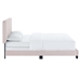 Celine Channel Tufted Performance Velvet Twin Bed - Pink - MOD11352