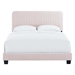 Celine Channel Tufted Performance Velvet Twin Bed - Pink - MOD11352