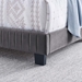 Celine Channel Tufted Performance Velvet Twin Bed - Gray - MOD11355