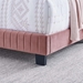 Celine Channel Tufted Performance Velvet King Bed - Dusty Rose - MOD11366