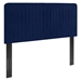 Milenna Channel Tufted Performance Velvet King/California King Headboard - Navy - MOD11391