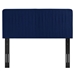 Milenna Channel Tufted Performance Velvet King/California King Headboard - Navy - MOD11391