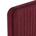 Celine Channel Tufted Performance Velvet Full Platform Bed - Maroon - MOD11396