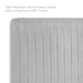 Milenna Channel Tufted Performance Velvet Full/Queen Headboard - Light Gray - MOD11429