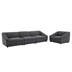 Comprise 4-Piece Living Room Set - Charcoal- Style B