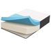 Aveline 16" Memory Foam King Mattress - White - MOD11628