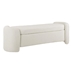 Nebula Boucle Upholstered Bench - Ivory