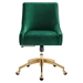 Discern Performance Velvet Office Chair - Green - Style B - MOD12610