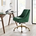 Discern Performance Velvet Office Chair - Green - Style B - MOD12610