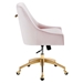 Discern Performance Velvet Office Chair - Pink - Style B - MOD12622