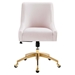 Discern Performance Velvet Office Chair - Pink - Style B - MOD12622