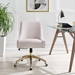 Discern Performance Velvet Office Chair - Pink - Style B - MOD12622