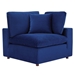 Commix Down Filled Overstuffed Performance Velvet Loveseat - Navy - MOD12811