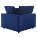 Commix Down Filled Overstuffed Performance Velvet Loveseat - Navy - MOD12811