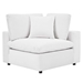 Commix Down Filled Overstuffed Performance Velvet 4-Piece Sectional Sofa - White - MOD12814