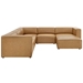 Mingle Vegan Leather 6-Piece Furniture Set - Tan - MOD12834