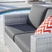 Convene Outdoor Patio Loveseat - Light Gray Charcoal - MOD13030