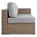 Convene Outdoor Patio Right-Arm Loveseat - Cappuccino Gray - MOD13346