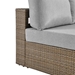 Convene Outdoor Patio Right-Arm Loveseat - Cappuccino Gray - MOD13346