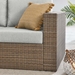 Convene Outdoor Patio Right-Arm Loveseat - Cappuccino Gray - MOD13346