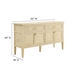 Elysian 62" Wood Sideboard - Bleached Burl - MOD9201