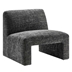 Amita Chenille Upholstered Accent Chair - Carbon Black