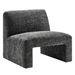 Amita Chenille Upholstered Accent Chair - Carbon Black - MOD9340