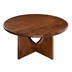 Rivian Round 34" Coffee Table - Walnut