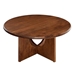 Rivian Round 34" Coffee Table - Walnut - MOD9366