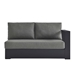 Tahoe Outdoor Patio Powder-Coated Aluminum Modular Right-Facing Loveseat - Gray Charcoal - MOD9380