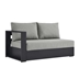 Tahoe Outdoor Patio Powder-Coated Aluminum Modular Left-Facing Loveseat - Gray Gray