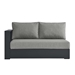 Tahoe Outdoor Patio Powder-Coated Aluminum Modular Left-Facing Loveseat - Gray Gray - MOD9391