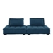 Saunter Tufted Fabric Fabric 2-Piece Loveseat - Azure - MOD9415