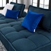 Saunter Tufted Fabric Fabric 2-Piece Loveseat - Azure - MOD9415